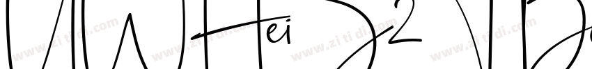 UWHeiS2T Bold字体转换